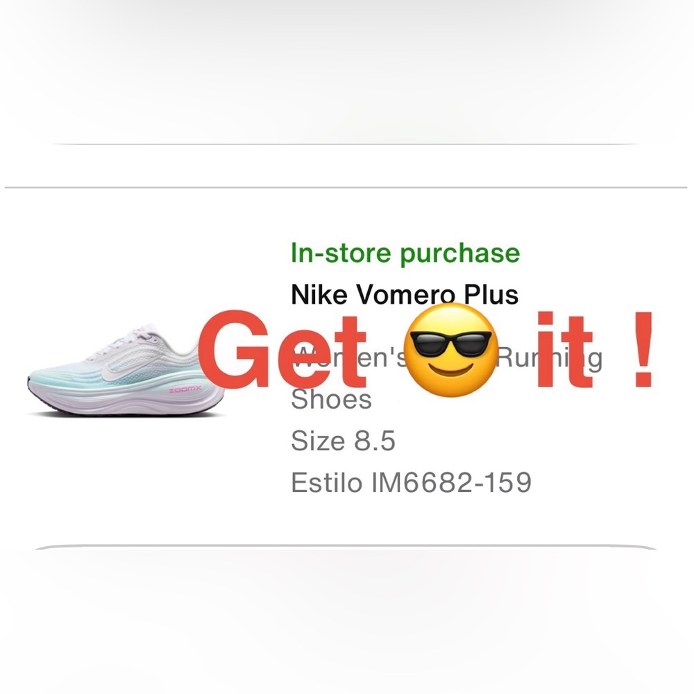 Nike Vomero Plus Women's Road Running Shoes White Blue Pink Glacier IM6682-159 - Picture 11 of 11